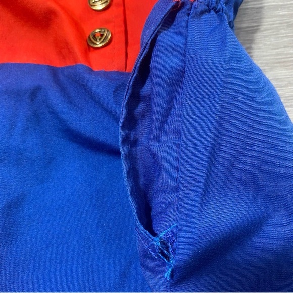 Vintage Red & Blue Girl’s Scout Uniform Dress w/ Hat | Size A-32 - Picture 11 of 11